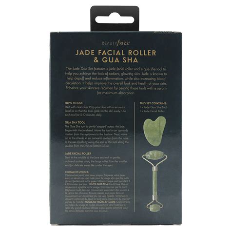 Jade Facial Roller and Gua Sha Set - BeautyFrizz