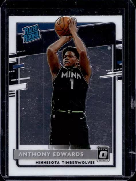 Panini Donruss Optique Anthony Edwards Recrue Class E Rc