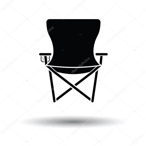 Icon Of Fishing Folding Chair Stock Vector By Angelp