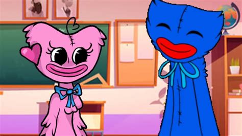 Kissy Missy Kissed Huggy Wuggy At School Youtube