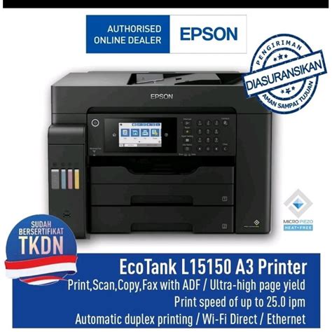 Jual Epson Ecotank L A Wifi Duplex All In One Ink Tank Printer