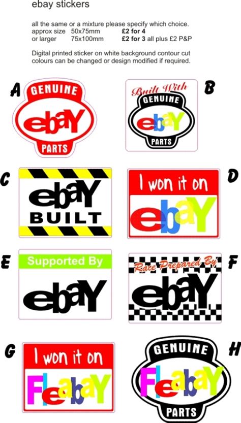 ebay stickers featuring ebay designs on stickers or decals ideal to use ...