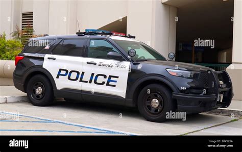 Beverly Hills California Beverly Hills Police Department Car Stock