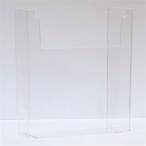 Literature holder wall mount 8-1/2"x11" - clear acrylic