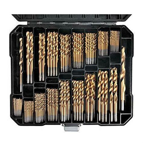 MASTERCRAFT Titanium Twist Drill Bit Set 230 Pcs Coated High Speed