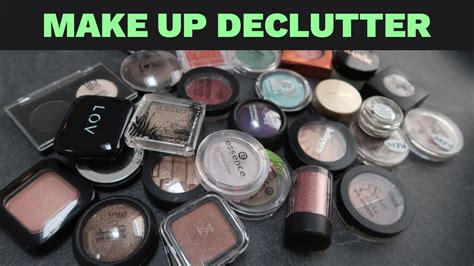 Mono Lidschatten Aussortieren Make Up Declutter YouTube