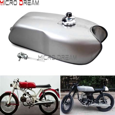 Universal 9L 2 4 Gallon Motorcycle Retro Gas Tank Cafe Racer Fuel Tanks