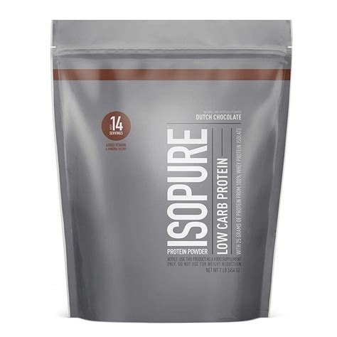 Isopure Low Carb Protein Powder Chocolate 25g Protein 1 Lb