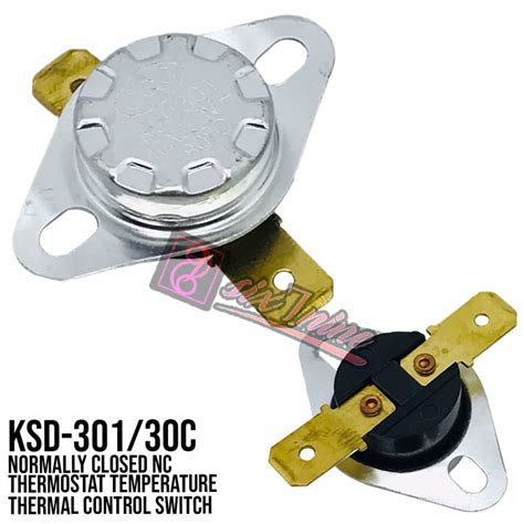 Normally Closed NC Thermostat Temperature Thermal Control Switch KSD