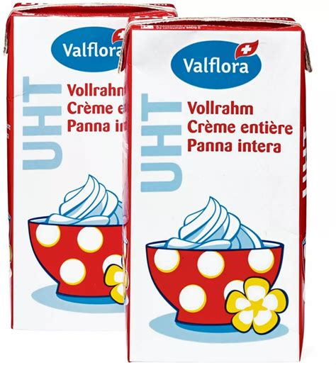 Valflora Vollrahm UHT Im Duo Pack 40 Rabatt Migros Ab 20 03 2018