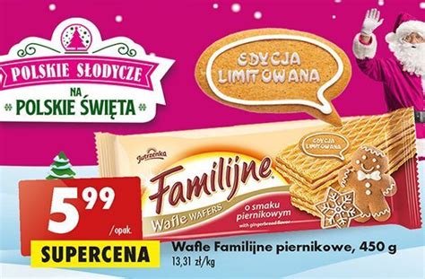 Promocja Wafle Piernikowe Jutrzenka Familijne W Biedronka