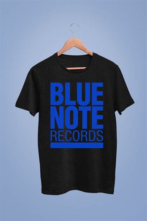 Blue Note Records Logo Jazz Music Black Color Tee Clothing Etsy