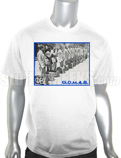 Phi Beta Sigma Gomab Vintage Photo Dtg Printed T Shirt White