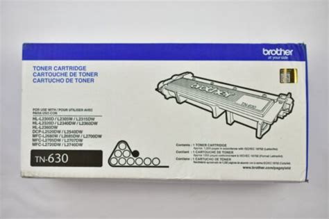 Brother Tn630 Black Standard Yield Toner Cartridge Genuine 705353748066 Ebay