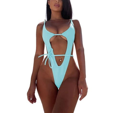 Buy Wholesale China S L 2 Color Sexy Thong Bikini Female Swimsuit