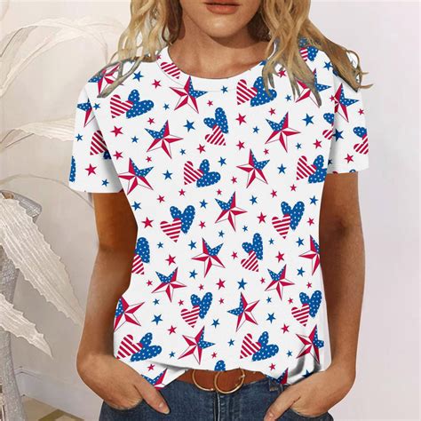 Lorytime Fourth Of July Tops For Women Trendy Going Out Summer