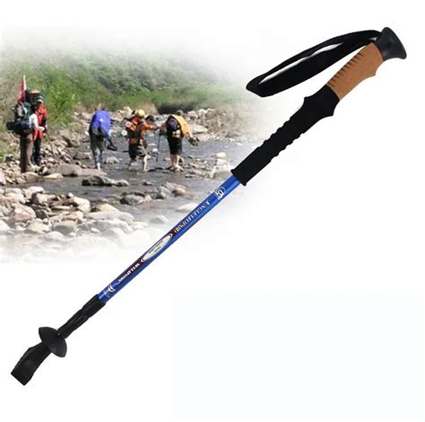 Nordic Walking Stick Carbon Straight Grip Telescopic Stick Handle Cork