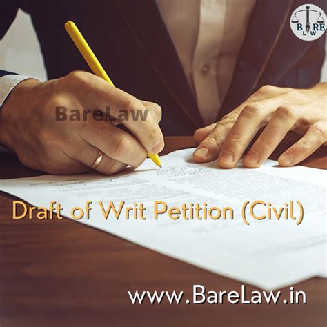 Draft Of Writ Petition Civil BareLaw