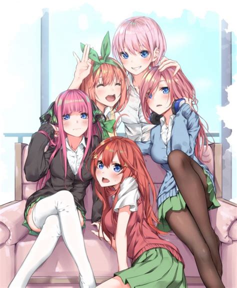 Papel De Parede Anime Meninas Anime 5 Toubun No Hanayome Nakano Ichika Nakano Itsuki