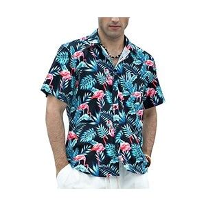 Enlision Camicia Hawaiana Da Uomo Funky Manica Corta Abbottonatura