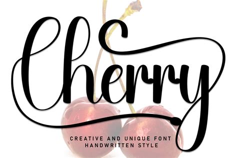 Cherry Font By William Jhordy · Creative Fabrica