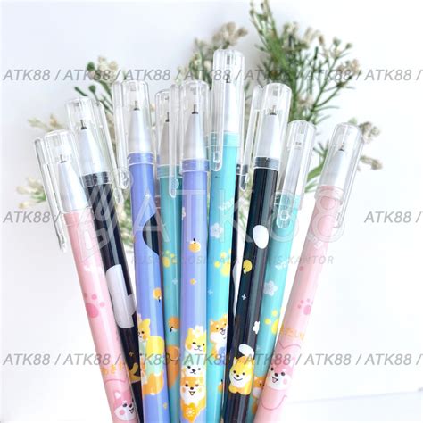 Jual Pulpen Gel Hitam Ballpoint Bisa Dihapus Erasable Pen Dt