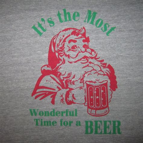 Womens Its The Most Wonderful Time For A Beer Christmas T Etsy