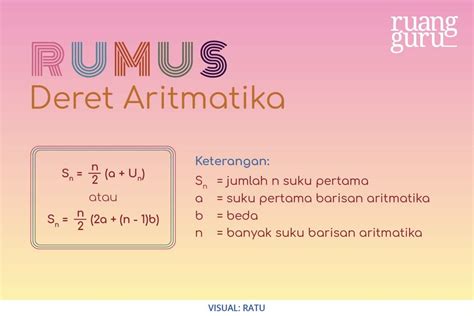 Bedanya Rumus Barisan And Deret Aritmatika Disertai Contoh Soal