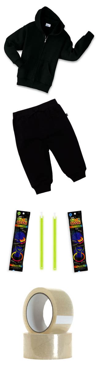 How To Make Your Own Cheap Easy Glow In The Dark Stick Figure Costume Parade