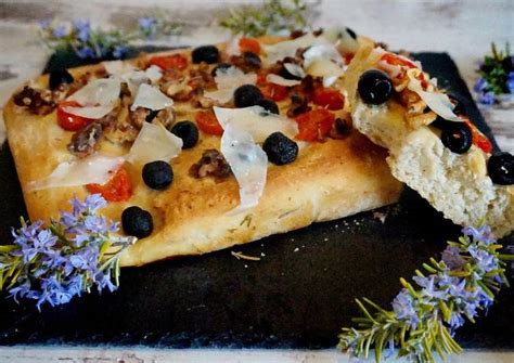 Focaccia O Pan Italiano A La Mediterr Nea Receta De La Cocina F Cil De