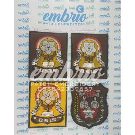 Jual Emblem Osis Badge Atribut Seragam Sekolah Emblem Bordir Seragam