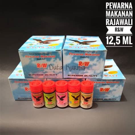 Jual Pewarna Makanan Rajawali Rw R W Merah Rose Kuning Hijau Muda