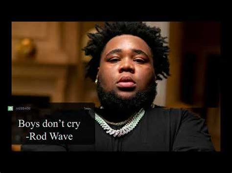 Rod Wave Boyz Dont Cry Lyrics YouTube