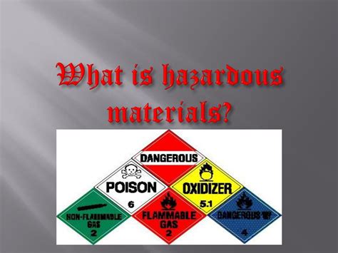 Ppt What Is Hazardous Materials Powerpoint Presentation Free