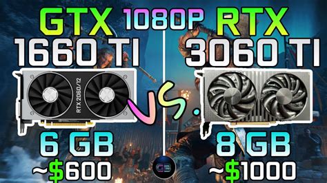 Gtx 1660 Ti Oc Vs Rtx 3060 Ti 1080p Test In 9 Games Youtube