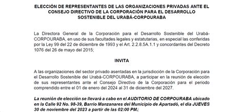 ElecciÓn De Representantes De Las Organizaciones Privadas Ante El