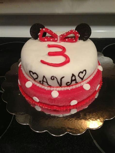 Minnie Mouse 3rd Birthday Cake