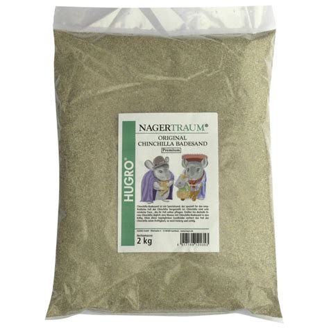 HUGRO Chinchilla Sand Badesand Premium 2kg für Nager hagebau de