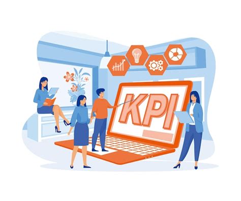 Kpi Data Report Indicadores Clave De Rendimiento Con Caracteres