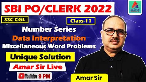 Sbi Po Clerk Important Arithmetic Questions By Amar Sir Youtube