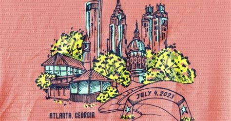 2023 AJC Peachtree Road Race T-shirt revealed | Flipboard