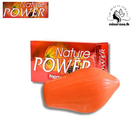 Nature Power Papaya Aura Vitamin E For a Healthy Skin Papaya Soap (Sri