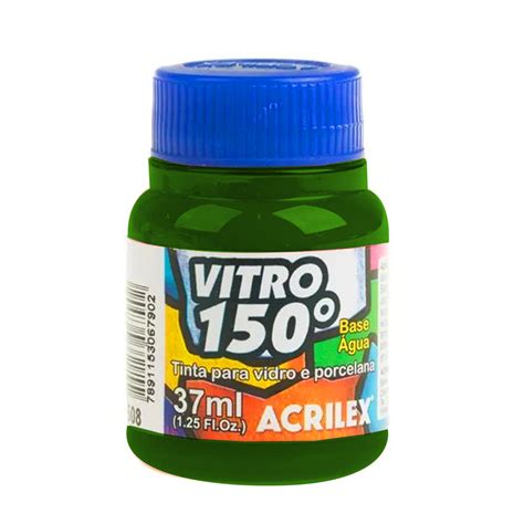 Tinta Vitro 150 Base Água 37ml Verde Folha Acrilex