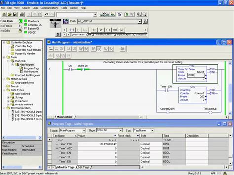 06 Counters Timers And Reversing On CompactLogix PLC Training On