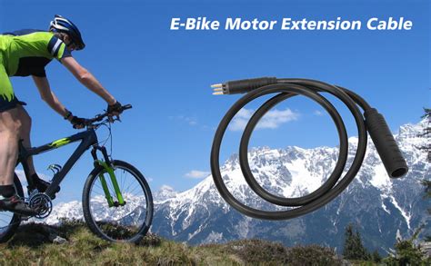 E Bike Motor Extension Cable Pin Waterproof Wheel Motor Extension