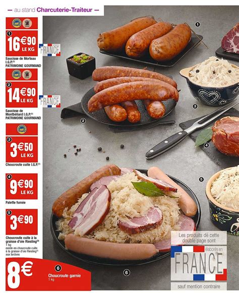 Promo Saucisse De Morteau I G P Patrimoine Gourmand Saucisse De