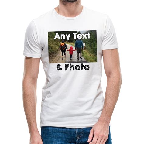 Personalised Photo T Shirt Custom Print Logo Any Picture Etsy Uk