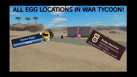 All Egg Locations In War Tycoon Easter Event Youtube