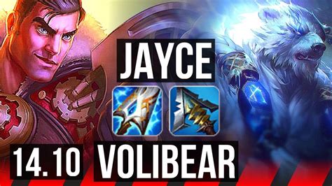 Jayce Vs Volibear Top 10 Solo Kills Godlike 600 Games Kr