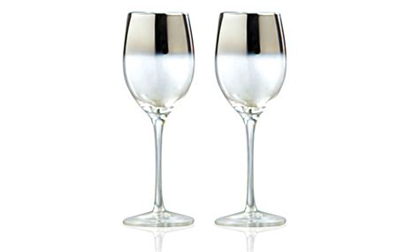 Platinum Ombre Wine Glass Set 2 Pack Groupon